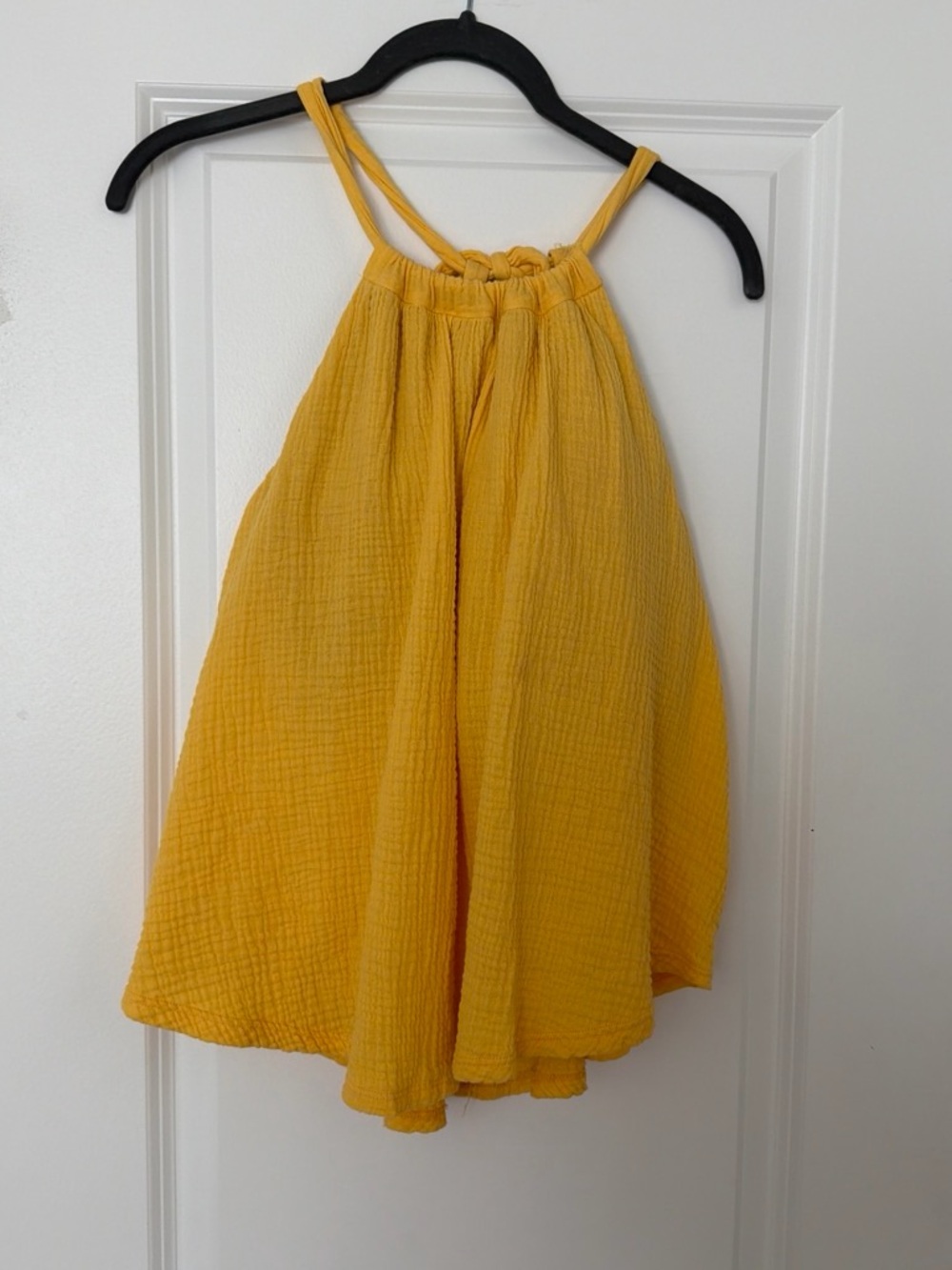Women's Yellow Halter Top